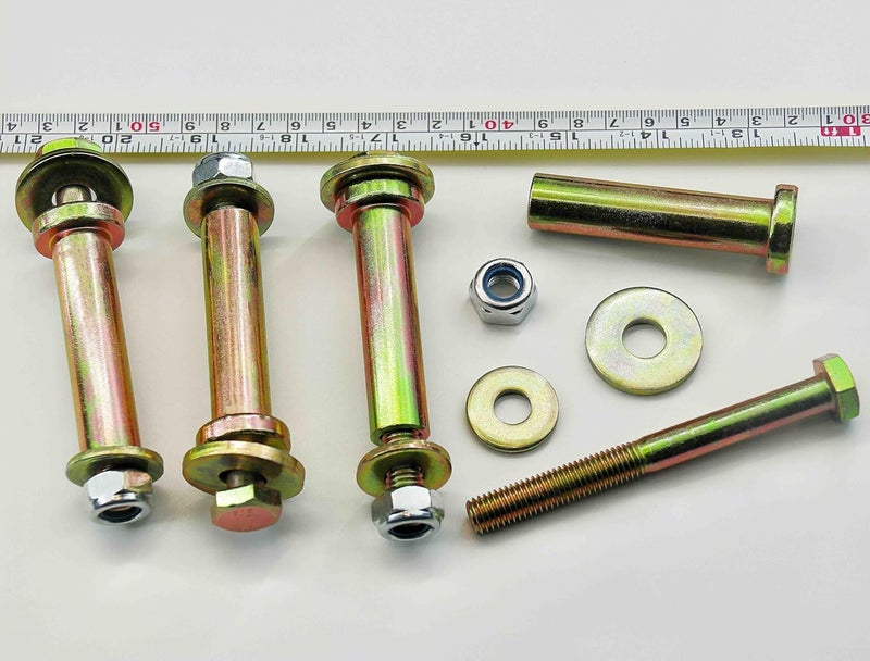 Metalsuberg طقم براغي وعقد قفل للعجلات 4 قطع متوافق مع جزازات العشب Exmark 103-3168 103-4051 1-603299 1-603602 PL7540 225-205، المزيد من العجلات بفتحة 5/8" - Image 4